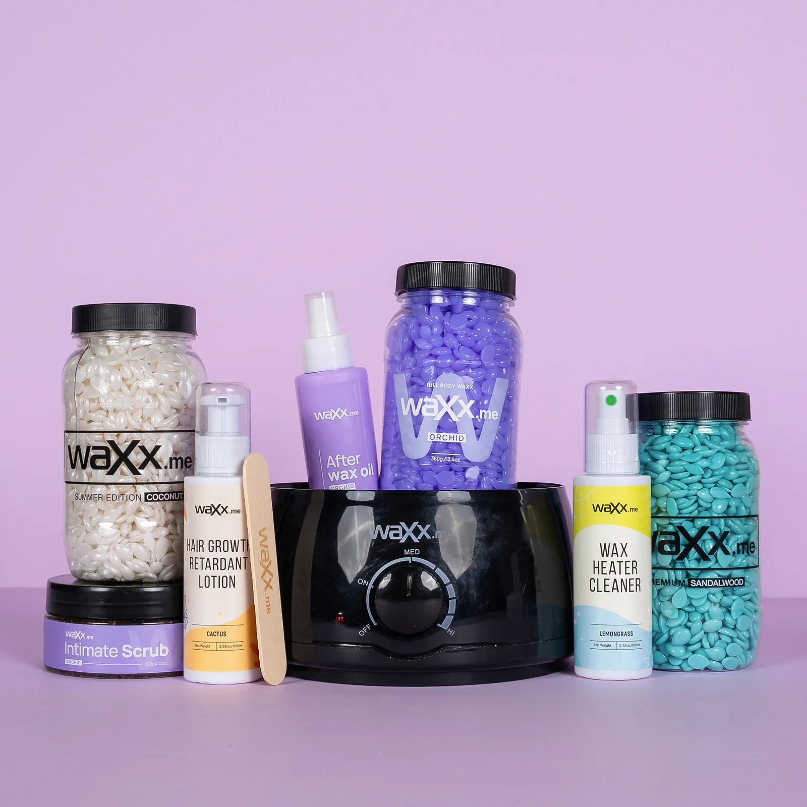 WaXx Box Orchid Skin Ritual  + Dárek Pleťová voda pro zpomalení růstu chloupků – Kaktus  