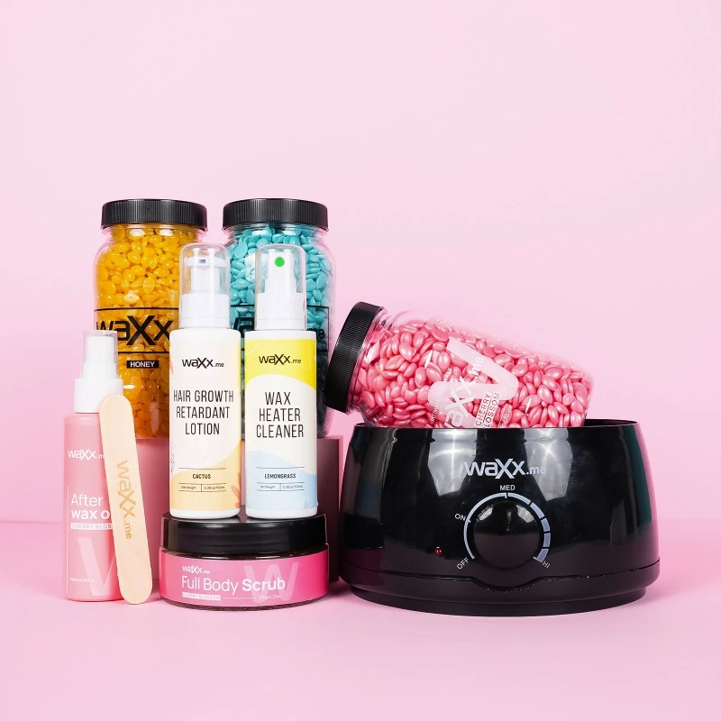 WaXx Box Pink Touch  + Dárek Pleťová voda pro zpomalení růstu chloupků 