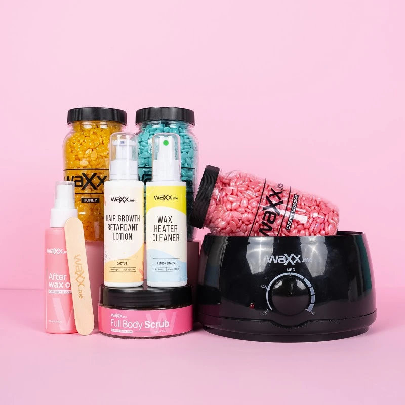 WaXx Box Pink Touch  + Dárek Pleťová voda pro zpomalení růstu chloupků 