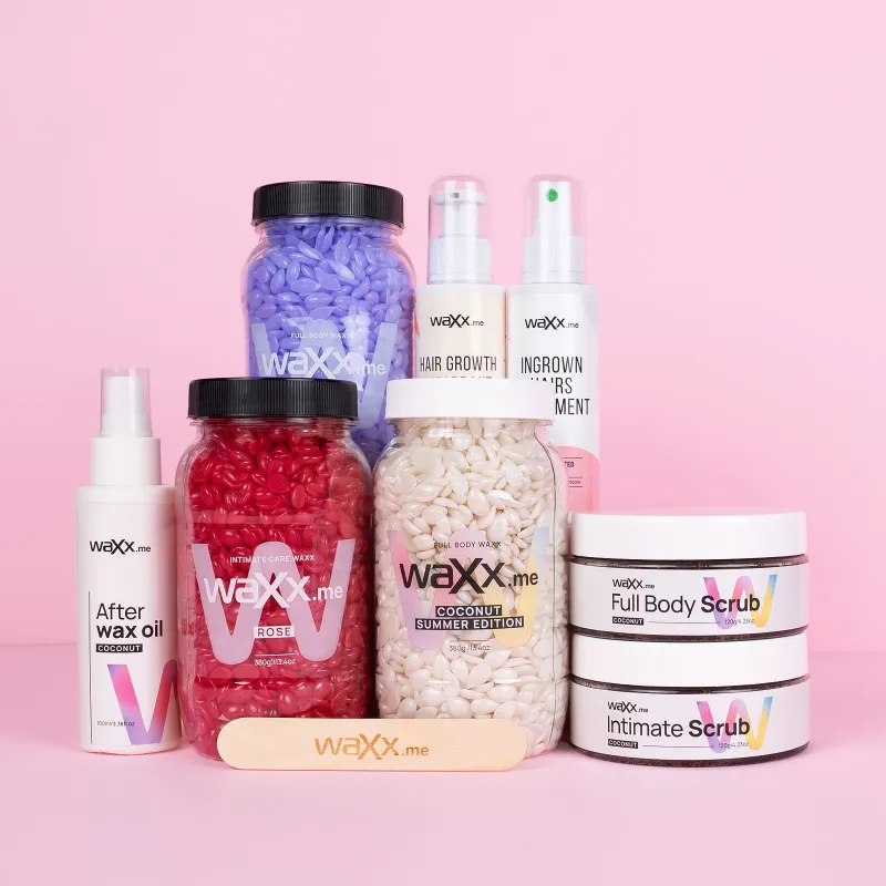 WaXx Box Coconut Touch  +&nbsp;Dárek Peeling pro citlivá místa 