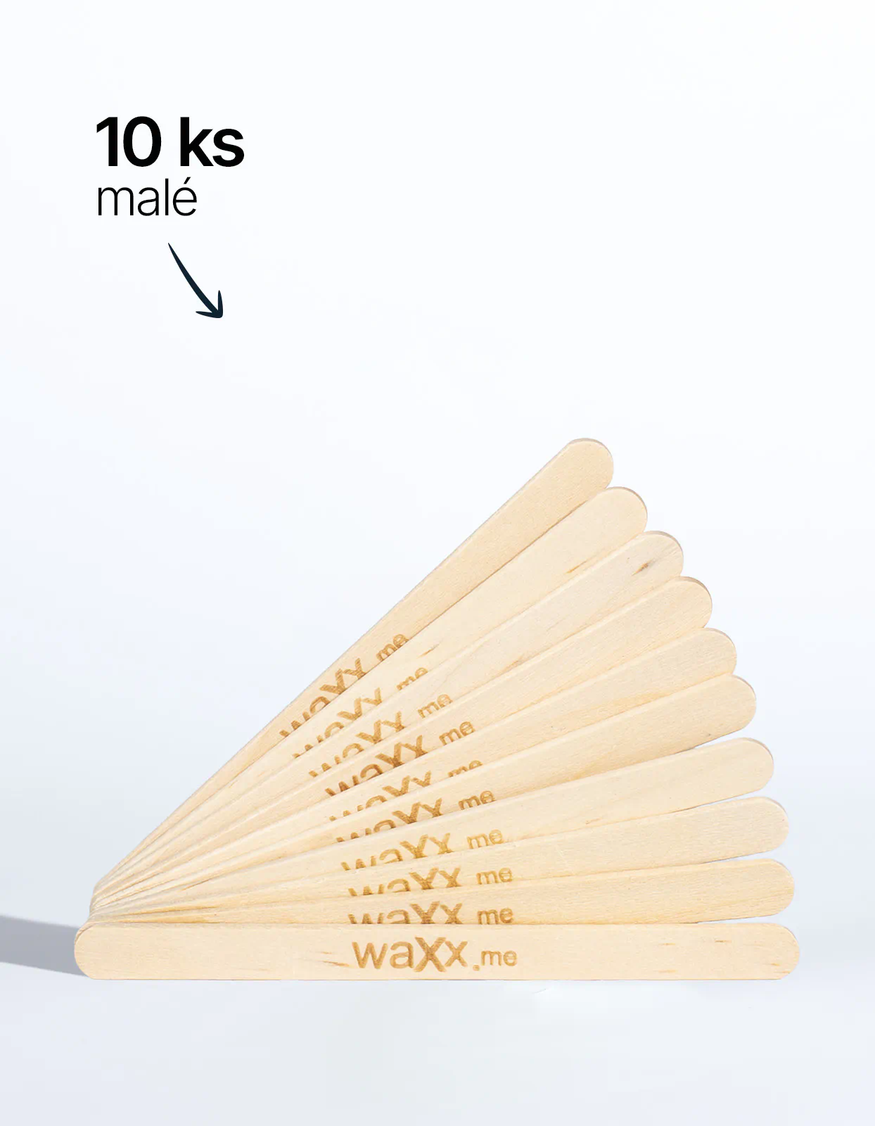 Malé dřevěné špachtle – 10 ks