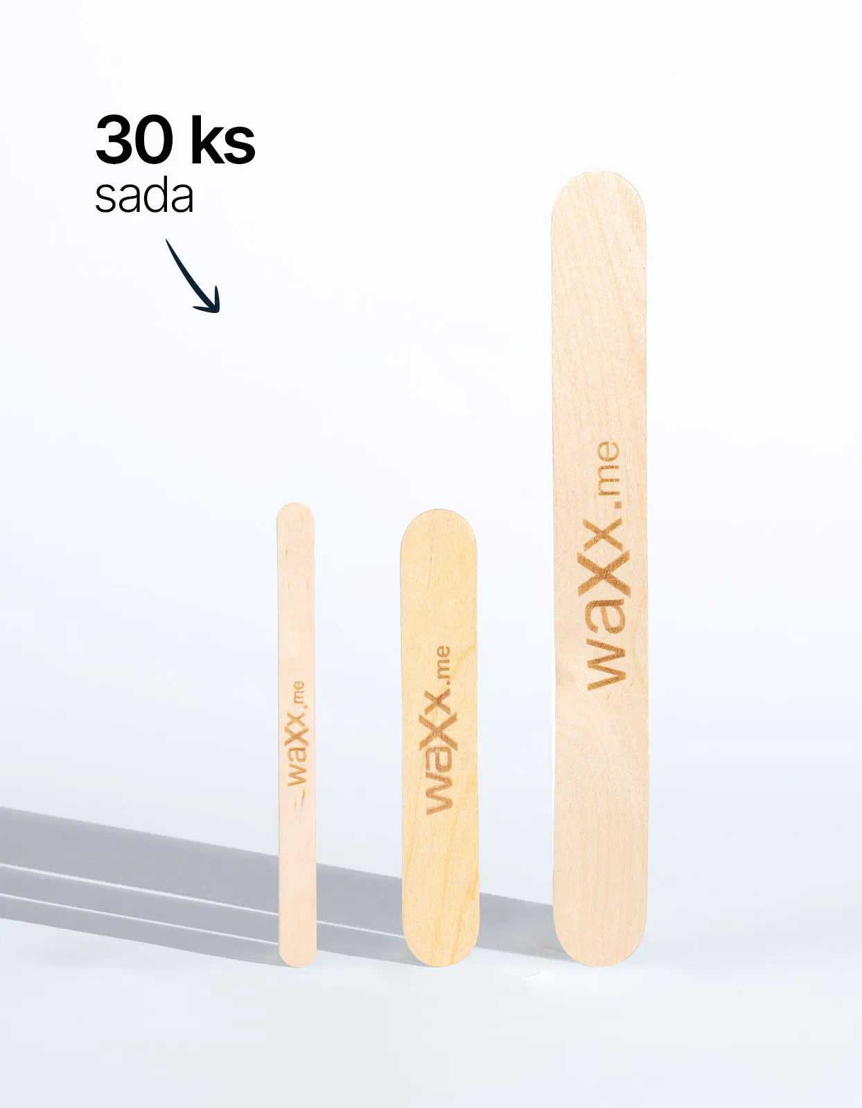 Sada 3 velikostí špachtlí – 30 ks